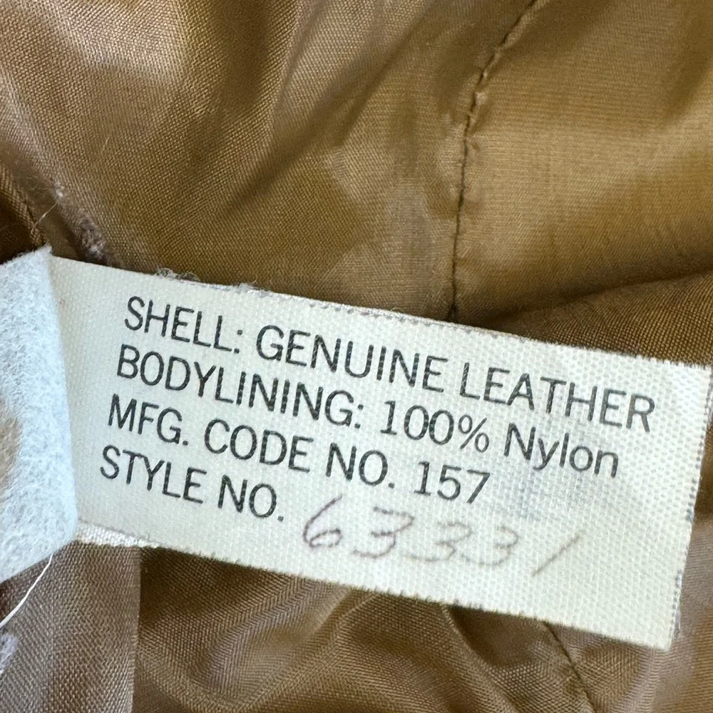 Vintage The Leather Shop (Sears) Leather Western Cut Jacket